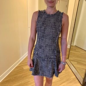 Banana Republic navy tweed dress